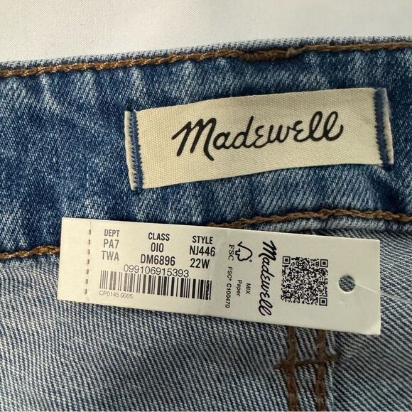 NWT Madewell Perfect Vintage Flare Jean Size 22W Medium Wash Stretch High Rise - Picture 6 of 12